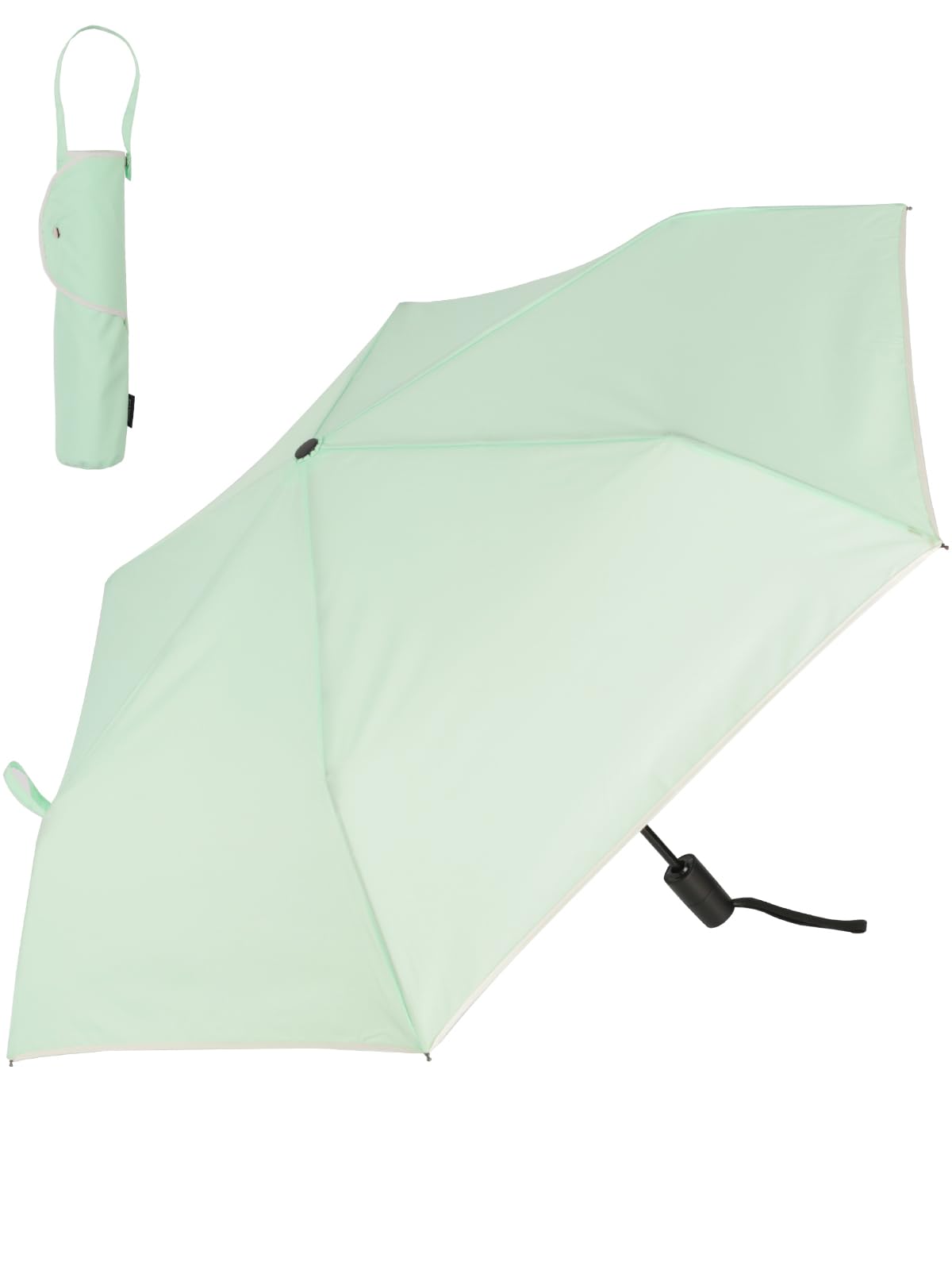 

KIZAWA Folding Automatic and Level 5 Water Large Umbrella, Lightweight, One-Touch Open/Close, Men s Women s, Repellent, Compact, Durable, (Mint) мятный