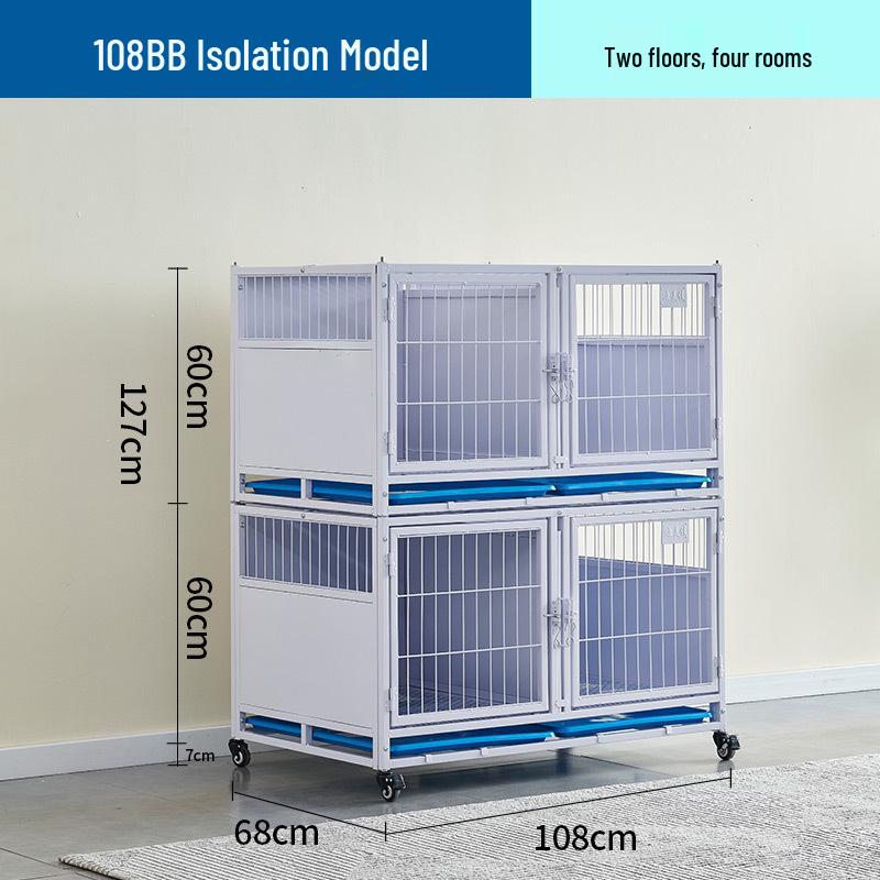 Multi-Tier Galvanized Pet Cage for Boarding, Breeding & Hospitalization