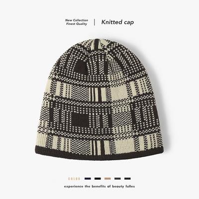 Unisex Brimless Fleece Lined Knit Slouchy Beanie Winter Warm Hat
