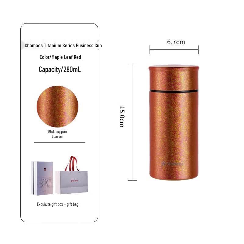 FUGUANG Tea Master Alpha Titanium Vacuum Insulated Tea Mug