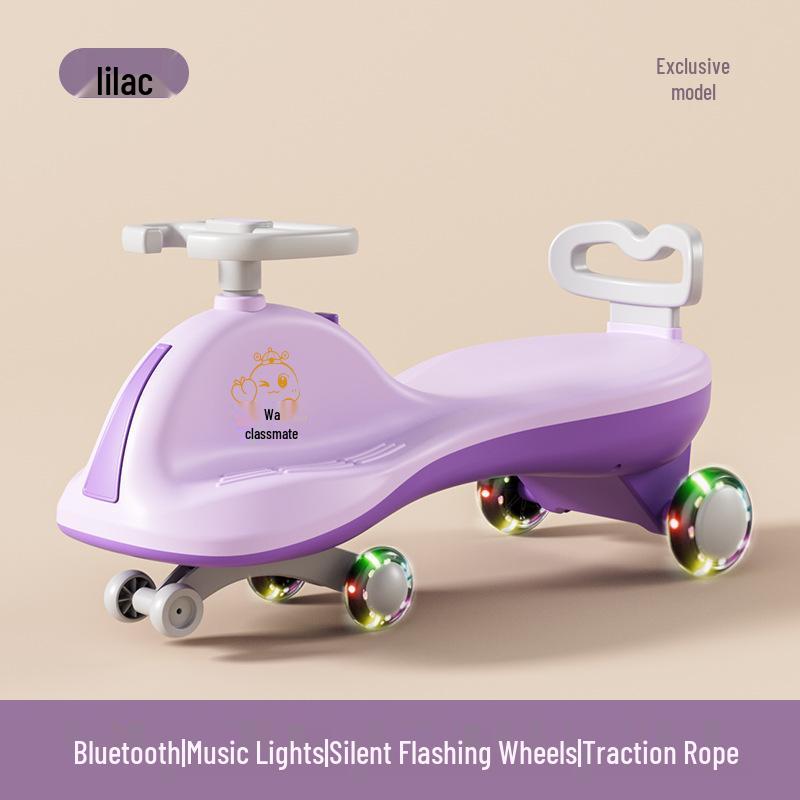 Children's Anti-Rollover Twist Car Scooter, Ages 1-18