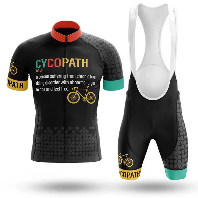 Mens Cycling Jersey Shorts Set Breathable Quick-Dry Road Mountain Bike Riding Outfit