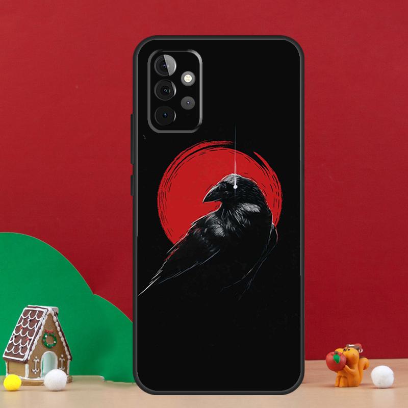 Crow Raven Dark Skull Case For Samsung Galaxy A56 A33 A13 A36 A23 A52 A32 A12 A54 A34 A14 A16 A53 A15 A35 A55 A17