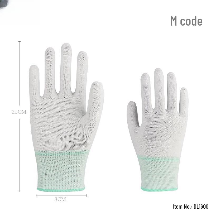 

Нейлоновые перчатки Rongzhituo 13-го класса вязки, белые M