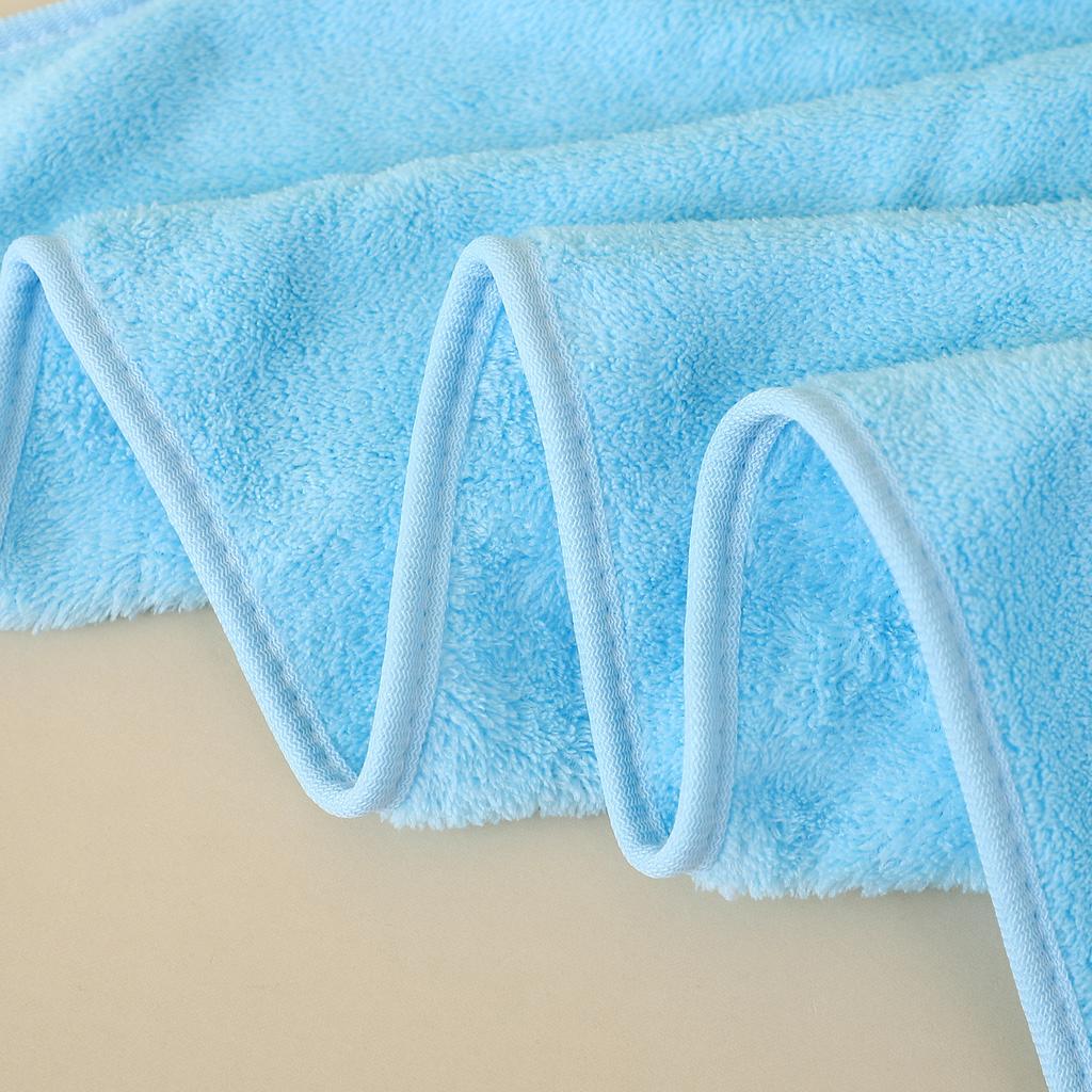 Embroidered-edged Absorbent Cartoon Baby High-density Swaddle Blanket