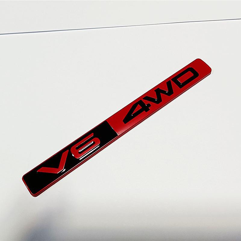 Toyota V6 4WD 3D Sport Racing Off-Road Metal Emblem Car Sticker