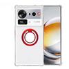 Magnetic Ring Stand Holder Case For ZTE Nubia Z80 Ultra NX741J 5G Transparent Soft Silicone Shockproof Cover For Nubia Z80 Ultra