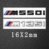 BMW M Series Car ABS Trunk Letter M Logo Badge Sticker for M125i M135i M140i M235i M240i M320i M330i M340i M350i M440i M435i M53 XM2