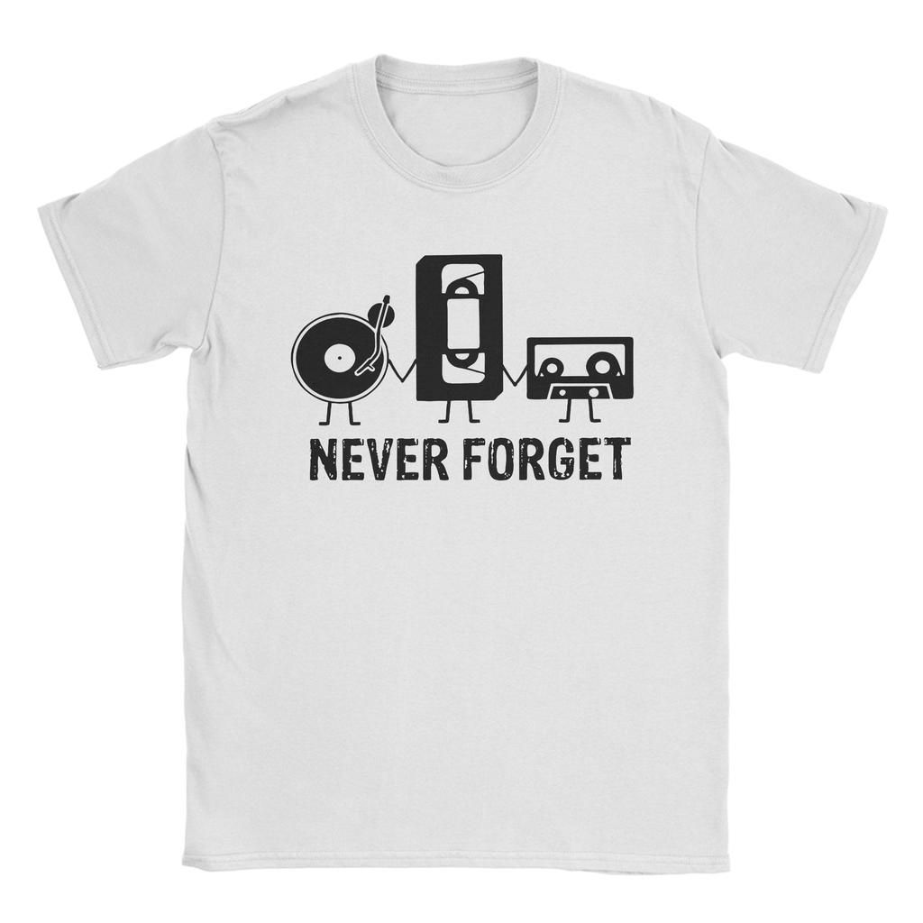Vintage Never Forget Radio Music Tshirt For Unisex Unisex O Neck Cotton T Shirts Short Sleeve Tees 4xl 5xl Clothing