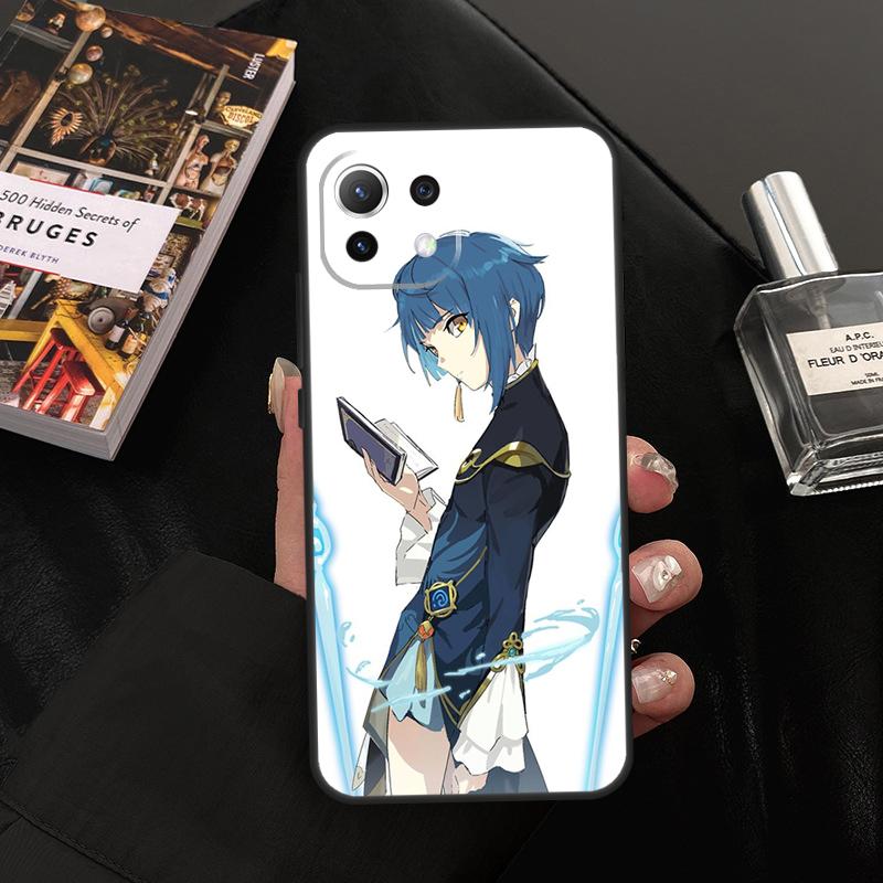 Genshin Impact Xingqiu Case For Xiaomi 14T Pro 11T 12T 13T 13 14 15 Ultra POCO X7 Pro X3 X5 X6 M6 F5 F6 Pro Cover
