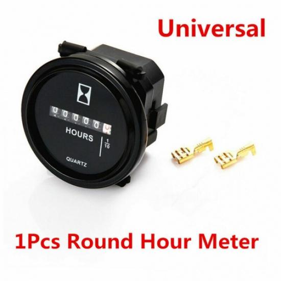 1Pcs DC 8~80V Car Engine Mechanical Round Hour Meter Counter Car ATV Gauge Meter