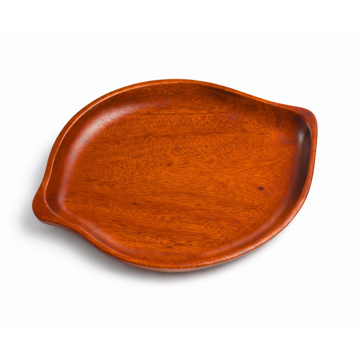 

[Tokusei] Large Serving Plate (Wooden, Lacquered / 24 x 17 cm / Leaf Shape) Plate, Dish, Stylish Japanese Serving Plate | Enjoy Stylish Food Presentat