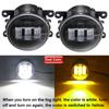 2 Pcs Car Front Fog Light 60W H11 LED Lens Fog Lamp For Mitsubishi Mirage Space Star Hatchback 2017 2018 2019 2020 2021 2022