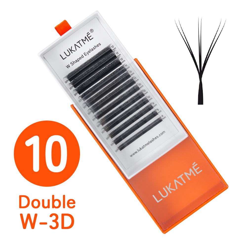10PCS/SET LUKATME Premade Fans False Eyelashes 3D-7D W Shape Curl D 8-15mm Mix 3D 4D 5D 6D 7D Wholesale Eyelash Extensions