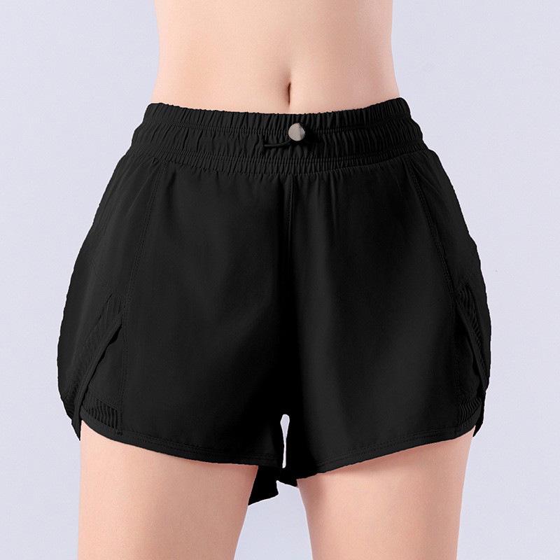Women's Yoga Shorts, Quick-Dry, Breathable, Loose Fit, Anti-Exposure, Ideal for Spring/Summer Outdoor and Running Activities