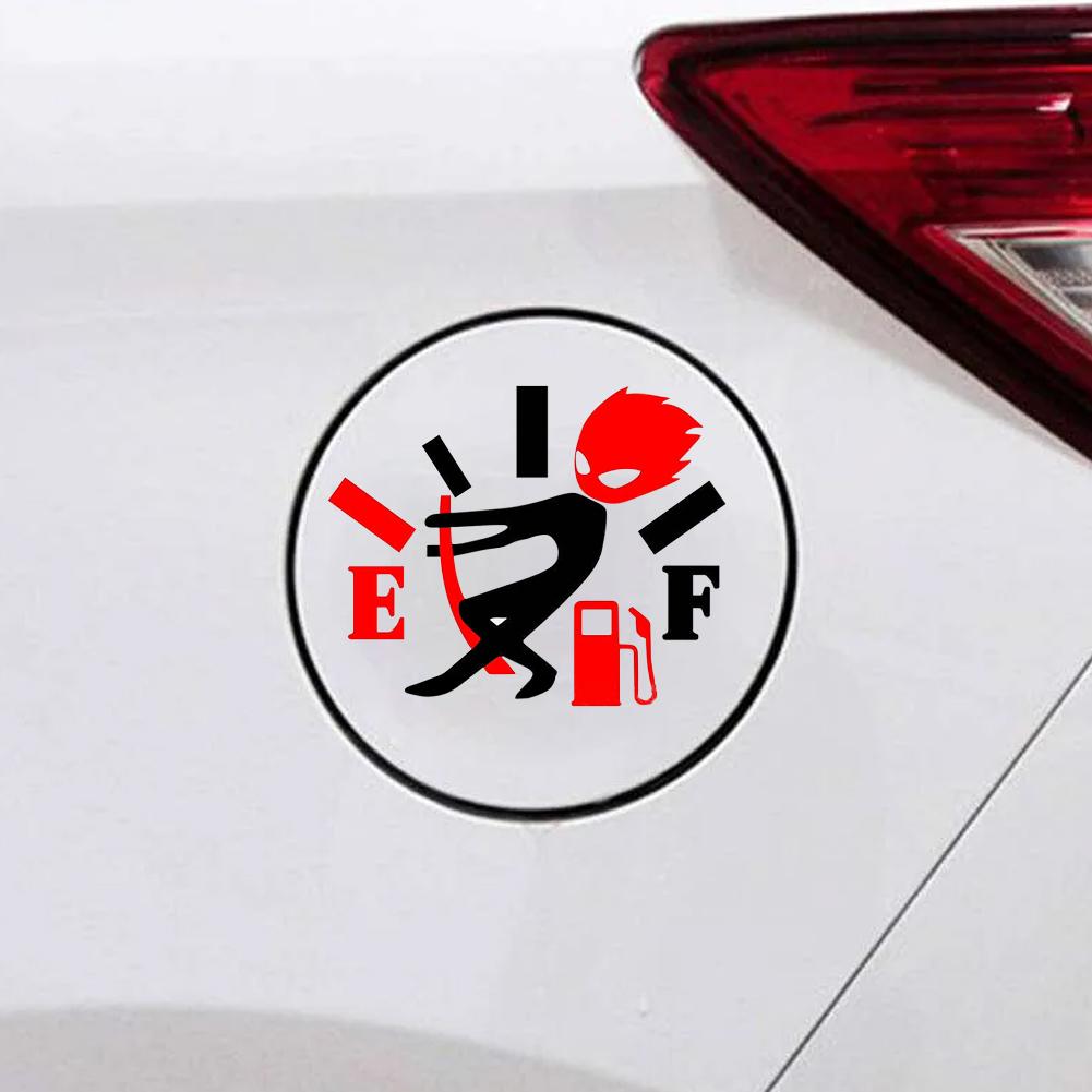 Funny Car Sticker Pull Fuel Tank Pointer To Go All Out  Reflective Vinyl Car Sticker Decal DIY Adhesive Car Styling Accessories