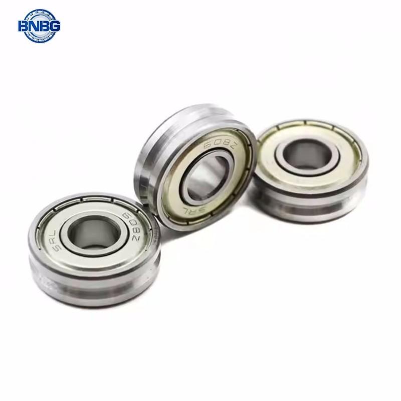 5PCS V608zz externo anel sulcado straightener guia rolamentos de roda 8*22*23*26*7 mm polia V largura do sulco 1.5mm v608/22