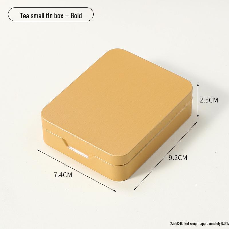

Mini Tea Storage Tin: Portable, Moisture-Proof, Flip-Top for Travel Snacks & Candy