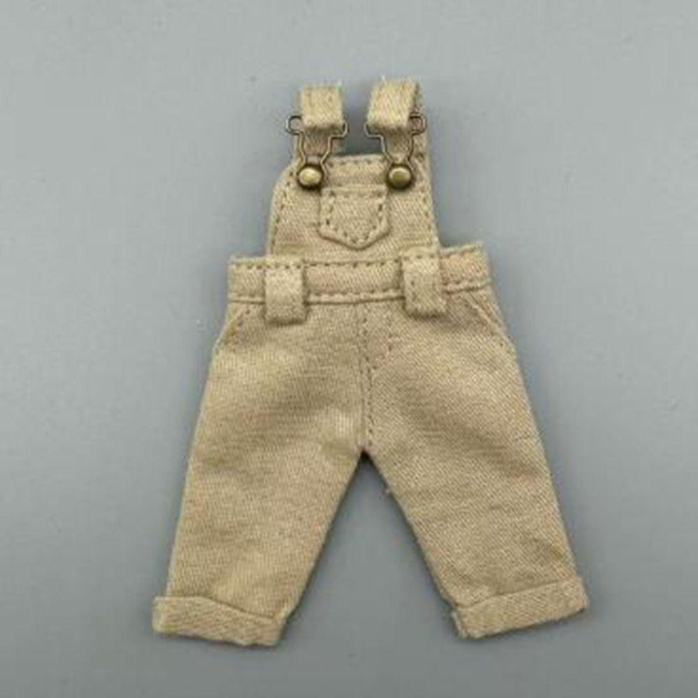 Mini Cute Jeans Trousers Shirt Denim Pants T-shirt Tops for 1/12 BJD Dolls for ob11 ymy dolls
