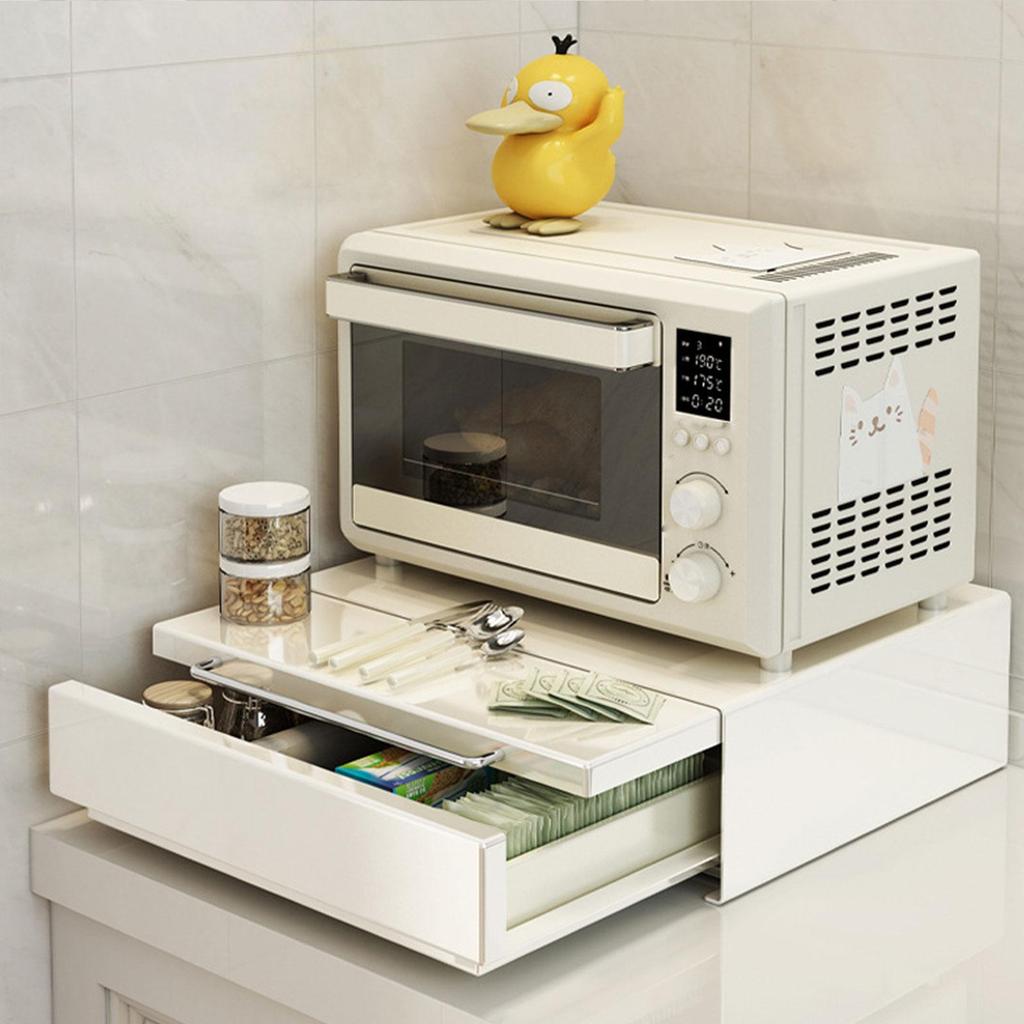 Coffee Bar Organizer Double Layer Accessory Gifts Multipurpose Drawer Cabinet for Kitchen
