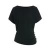 TVIEW Pintuck Shirring Ribbed Dolman Knit_V6B-Ckn003