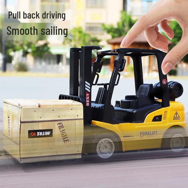 Spicy Pull-Back Forklift Toy Car for Kids – Color Box Packaging, Hot Sale