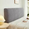 Autumn/Winter Stain-Resistant 3D Jacquard Plush Headboard Cover - Non-Slip, Elastic Fit.