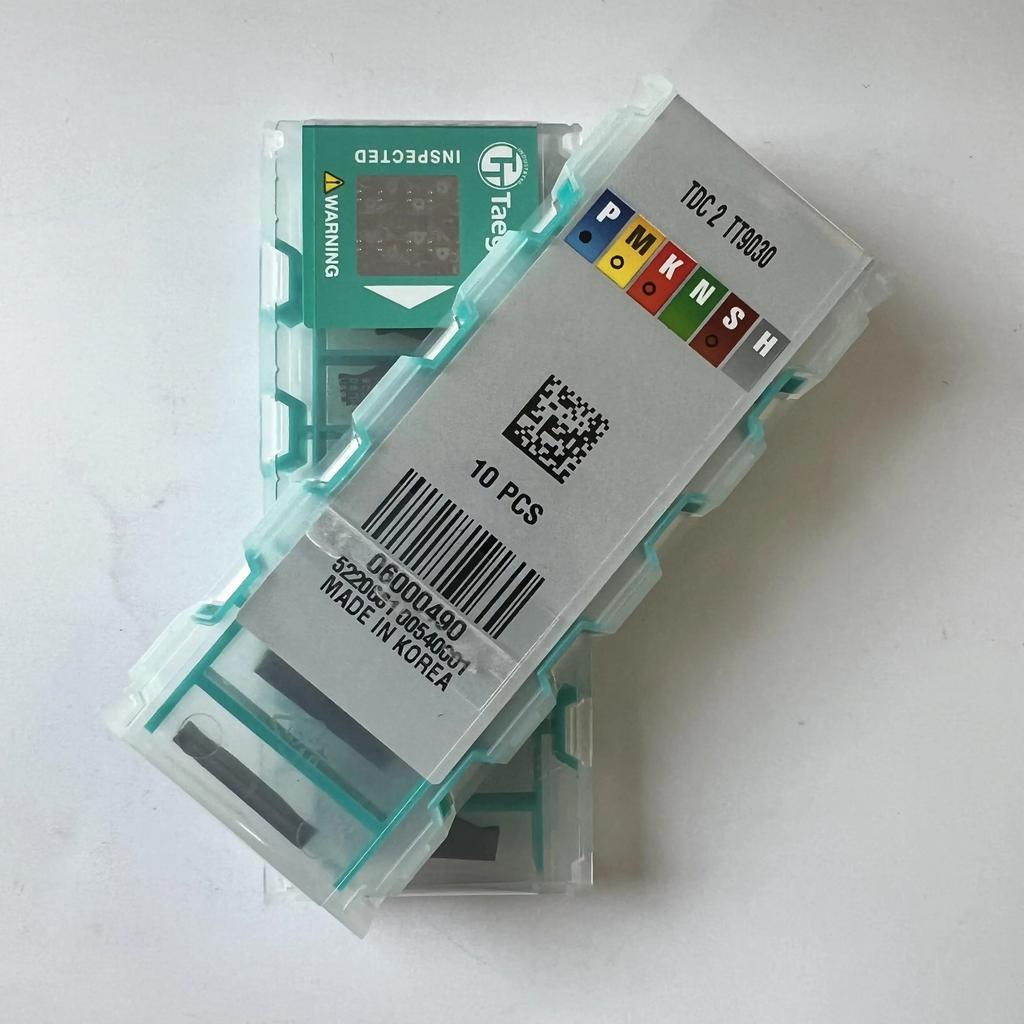 TaeguTec / TDC2 TT9030 /Original Carbide Blade 10 Pcs