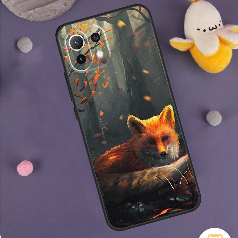 Cute Fox In Autumn Case For POCO X3 X5 X6 M6 Pro F6 F3 F5 M5s Xiaomi 14 13 Ultra 12 Lite 11T 12T 13T Pro Cover