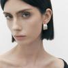 S925 Sterling Silber Retro Creolen: Elegante, vielseitige C-förmige Ohrstecker mit texturiertem Design