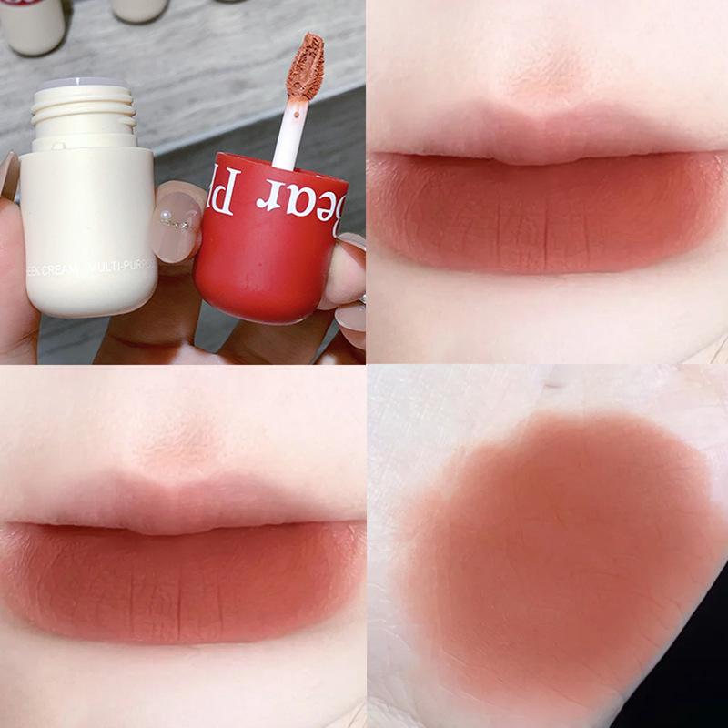 Phantom Bear Multi-Use Cream: Long-Lasting Matte Velvet Lip Glaze