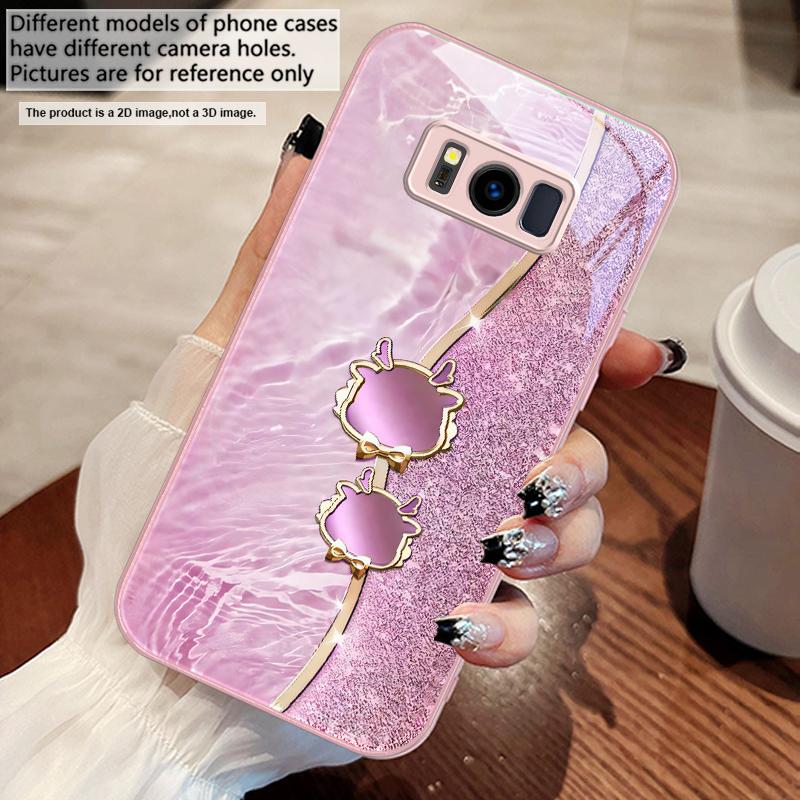 

Antlers and black bows For Samsung S25 S25 Edge S25Ultra S8 9 S10 20 U ltra S21 Pro 22 Plus S23 FE S24 Ultra Glass Phone Case Galaxy S23+