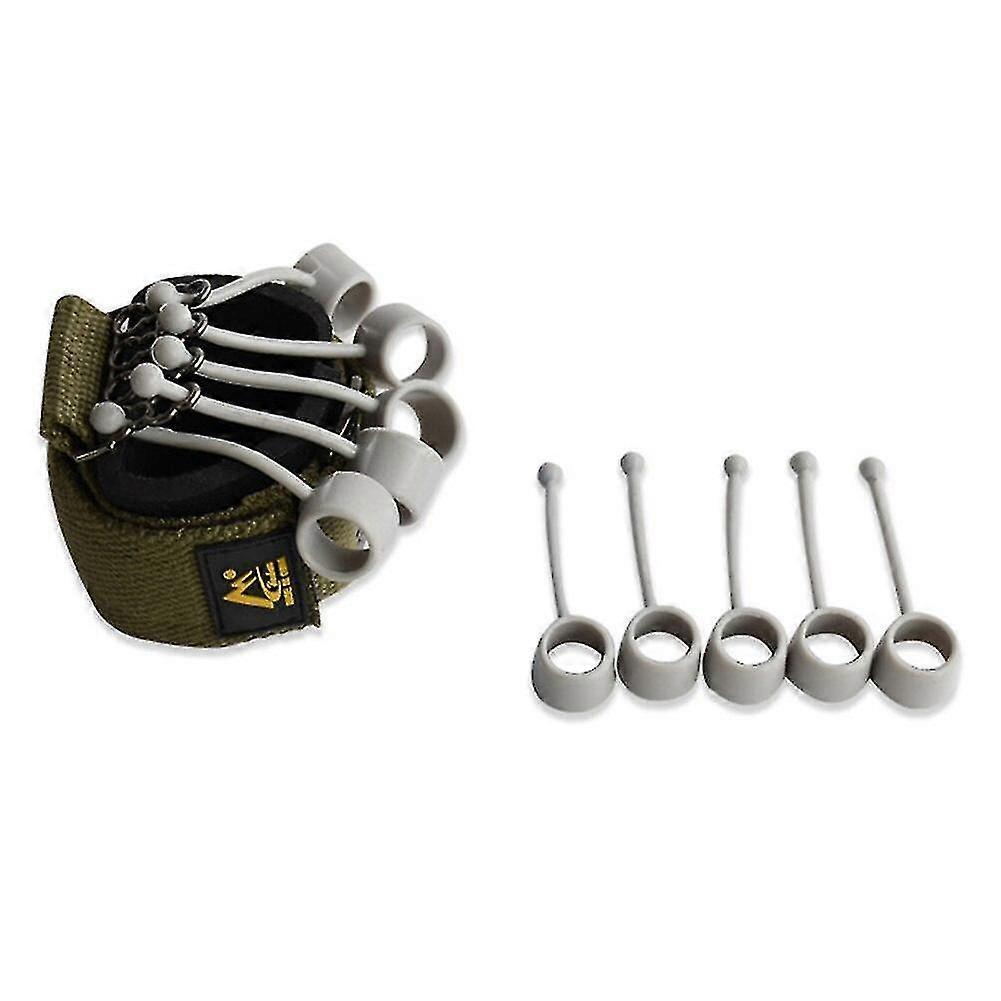 Finger Extensor Exerciser Hand Yoga Resistance Band Strength Trainer Tw