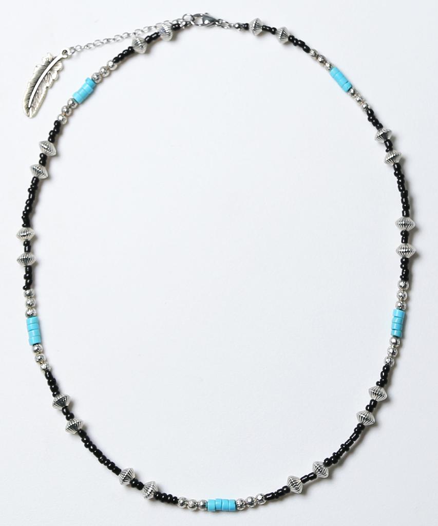 Knd Turquoise & Hogan Beads Necklace