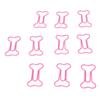 100pcs Paper Clips  Bone Shape Portable Small Cute Electroplating Metal Paper Clips for File Cla