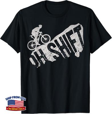 Oh Shift Mountain Biking Bicycle Bike Rider Cyclist Funny T-Shirt