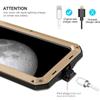 Heavy Duty 360 Full Protect Metal Phone Case for iPhone 17 Pro Max Shockproof Case For iPhone 16 15 14 13 12 11 8 7 Plus XR XS