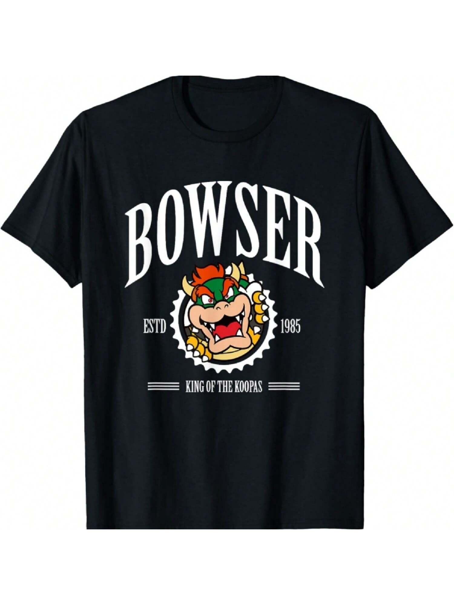 Bros Bowser Est 1985 King Koopa Collegiate T-Shirt S разноцветный