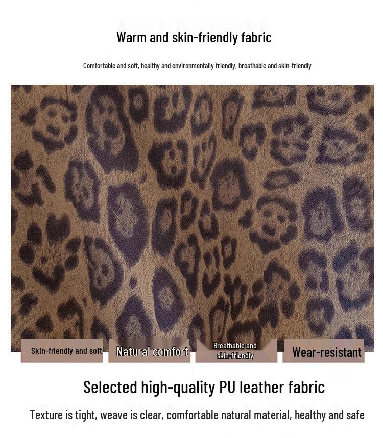 Übergröße A-Linien Midi-Rock mit Leopardenmuster - Herbst/Winter 2024