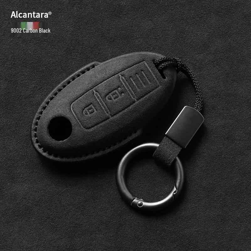 Nissan Key Cover: Full Wrap Suede Shell for Qashqai, Teana, X-Trail, Tiida, Loulan, Tuoda.
