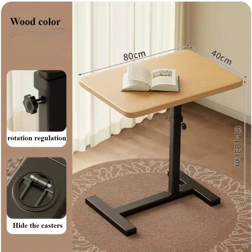 Mobile Bedside Table Household Office Desk Bedroom Folding Tables Portable and Minimalist Workbench Convenient Learning Desk