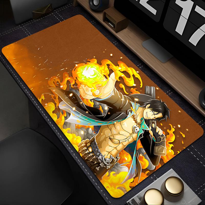 Anime Mouse Pad one piece Ace Gaming Large Dywan Gamer Keyboard Pad Extended Desk Mat Table Carpet Mousepad For Computer
