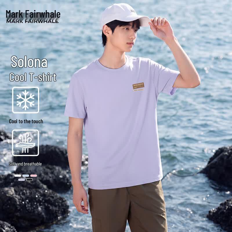 

Mark Fairwhale Men s American Retro Cool-Feel Short Sleeve T-Shirt XL