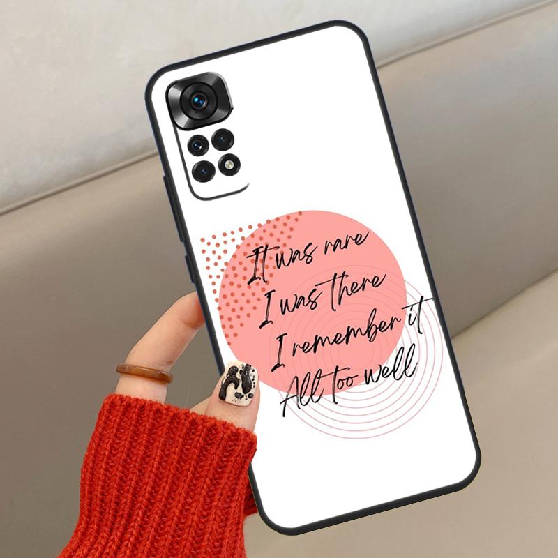 All Too Well Lyrics Case For Xiaomi Redmi Note 14 10 11 12 13 15 Pro Plus Cover For Redmi 15 14C 10C 12C 13C 15C