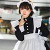 Black and White Maid Outfit, Japanese Gothic Style, Medium-Sized Women's Clothing, Lolita Maid Outfit, Stage Costume