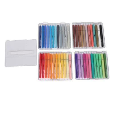 48 Farben Acrylmarker Set Direktflüssiger Typ Acrylfarbe Stifte mit Aufbewahrungsbox für Kunsthandwerk Projekte