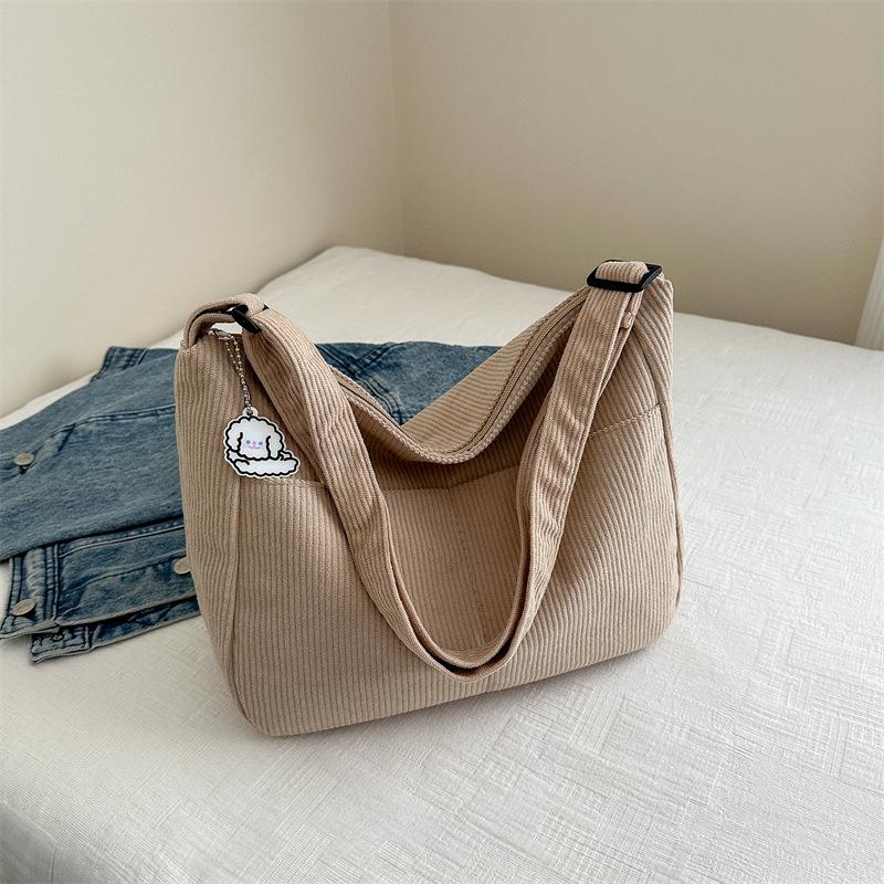 1Pc Large-capacity Lazy Style, Foreign Style, Japanese Literary and Artistic Trend, One-shoulder Crossbody Student Leisure Korean Version of Female