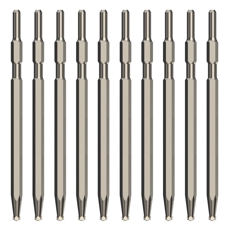 Hexagonal 0810 Jackhammer Chisels: Pointed & Flat Alloy Chisels 17x260mm