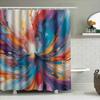 Cortina de Chuveiro Estampada Abstrata Amarela e Preta Impermeável Decoração de Casa Revestimento para Banheiro Para Banheiros de Crianças Tamanho 60X72 Polegadas (152Cm X 183