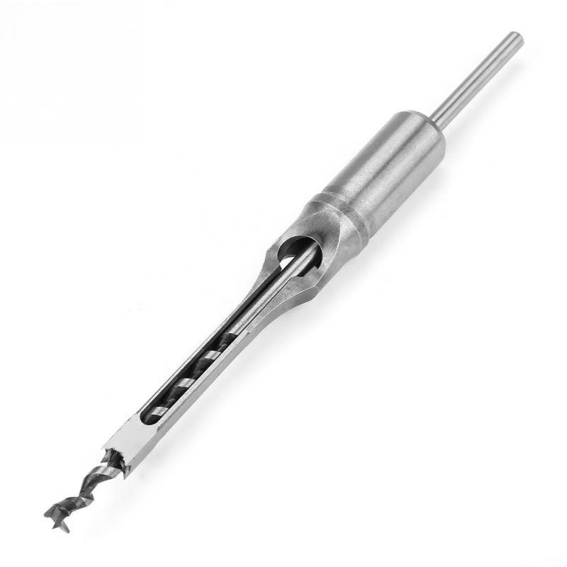 Buy Carbon Steel Square-hole Saw Auger Drill Bit Mortising Chisel ...